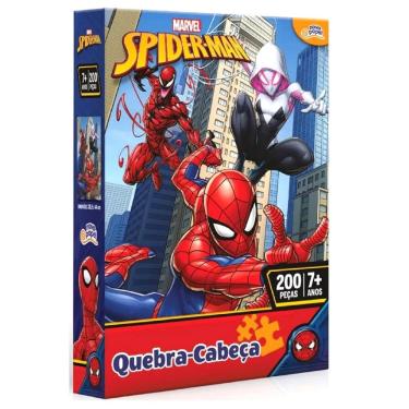 Imagem de Quebra Cabeça Spider Man 200 Peças Homen Aranha - Toyster 8023