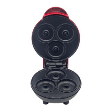 Imagem de FytStycale Mini máquina de waffle panini press donut maker máquina de waffle ferro para lanches panqueca