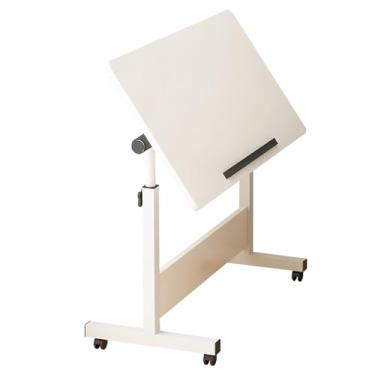 Imagem de axGear Mesa multifunções, inclinação, ajustável, desenho, escritório, computador, mesa dobrável