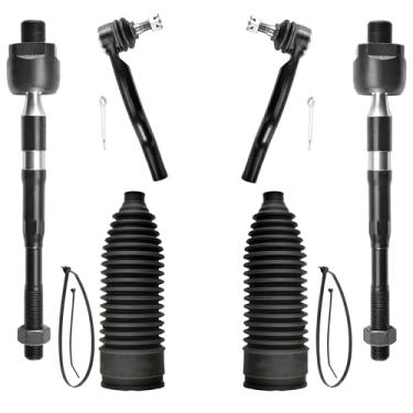 Imagem de ASUPRICOS Kit de direção frontal de 6 peças com extremidade interna e externa para INFINITI QX56 QX80 Armada Titan 2004-2019