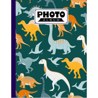 Imagem de Photo Album: Dinosaurs Album, Large Photo Albums with Writing Space Memo, Extra Large Capacity Picture Album, Family, Baby, Wedding, Travel Photo Book, 120 Pages, Size 8.5" x 11" by Philipp JanBen