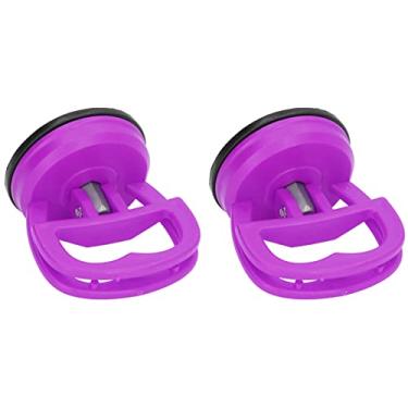 Imagem de Rodo de vidro, 2 peças extrator de ventosa grande puxador de fivela de mão, fivela manual, levantador para cerâmica carro telefone ferramenta de desmontagem extrator de copos vermelhos, azulejos L, e