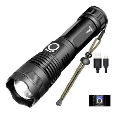 Imagem de Lanterna Led Cree Lorben T9 Recarregável 168000W Zoom 2000X