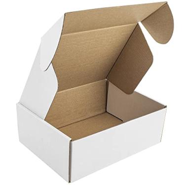 Imagem de MBC MAT BOARD CENTER Centro de Placa de Esteira, Caixas Brancas de Remessa 8X6X3, Caixa Pequena de Papelão Ondulado, Mala Direta Comercial, Envio de Presentes, Camiseta, Vela, Pacote com 26 Unidades