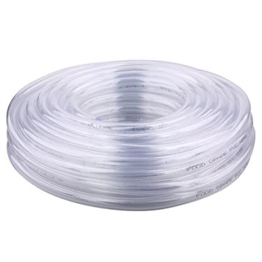 Imagem de DERPIPE Tubo de PVC de vinil transparente 1/4" ID X 3/8" OD plástico flexível mangueira de grau alimentício 50 metros