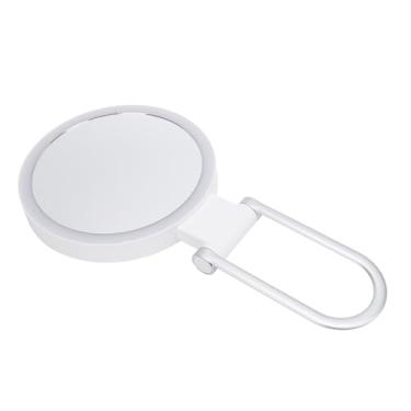 Imagem de Espelho de Maquiagem de Viagem Com Luzes, Magnificação de Dupla Face Espelho Espelho Ajustável Espelho de Beleza Iluminada Portátil para Viagem de Viagem Em Casa (10x)