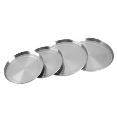 Imagem de Capas de Queimador de Fogão Polido Espelhado - Conjunto de 4 Proteção de Cozinha de Aço Inoxidável, Mantenha o Fogão e, Fácil de Se Encaixar Em Fogões Elétricos Padrão