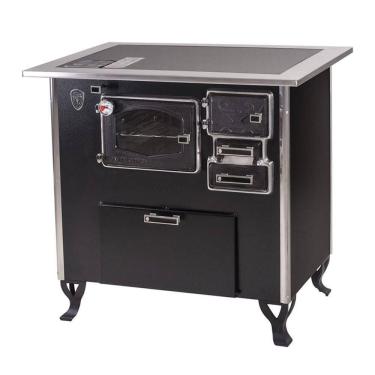 Imagem de Fogão A Lenha C Forninho C Cx Esquerdo Preto Vidro Cer Nº2