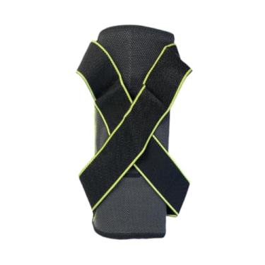 Imagem de Vaveren Joelheira suporte cinta almofada de silicone estabilizador envoltório em torno da luva de compressão para adultos basquete pernas tênis ao ar livre, M