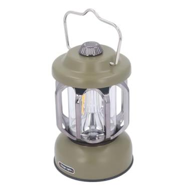 Imagem de Lâmpada de Acampamento Vintage da Lanterna de Acampamento retrô, Lâmpada Recarregável de Luz de Acampamento Retro LED LED LED de Tenda Vintage para Emergência de Pesca Ao Ar