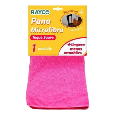 Imagem de Pano De Microfibra Limpeza Toque Suave 35cm Não Risca Rayco