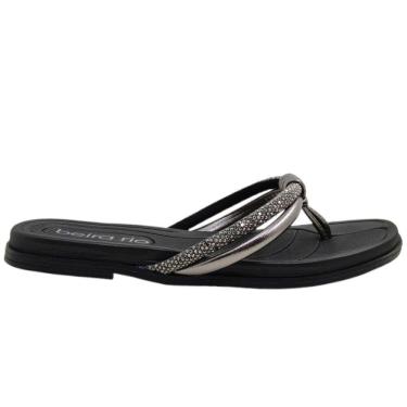 Imagem de Tamanco Dedo Feminino Casual Básico Dia a Dia Passeio Trabalho com Strass Conforto Beira Rio 8507.115