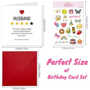 Imagem de kalokale Cartão de aniversário engraçado e presentes para homens marido namorado ele, cartão feliz aniversário (HK009)