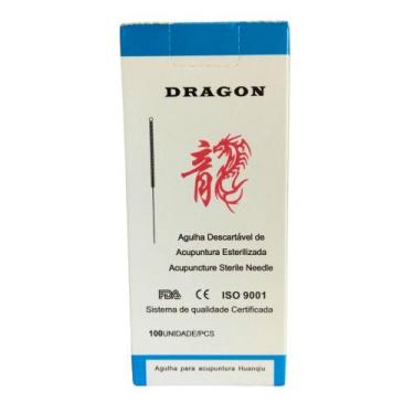 Imagem de Agulha de Acupuntura 0,30x75mm cx c/ 100 unid Dragon