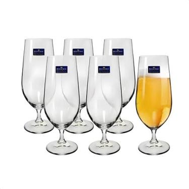 Imagem de Jogo Com 6 Taças De Cristal Para Cerveja Bohemia Lara 380ml - GOGUPO