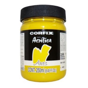 Imagem de Tinta Acrilica G1 Arts 168 250ml Corfix, 168 - AMARELO PRIMARIO
