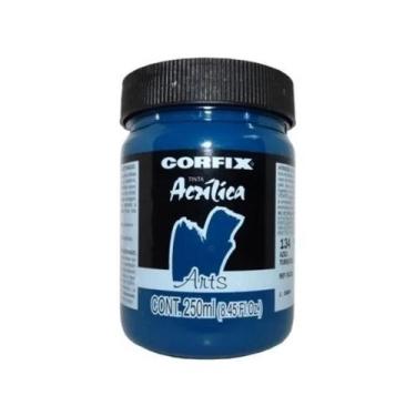 Imagem de Tinta Acrílica G1 Arts 134 Azul Turquesa 250ml Corfix, 134 - AZULTURQU