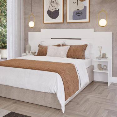 Imagem de Cabeceira com 2 Prateleiras Lateral 100MDF Mila Panan