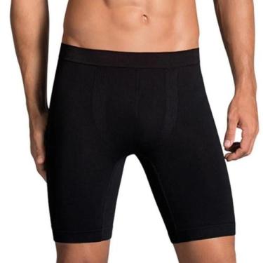 Imagem de Cueca Boxer Box Masculino Esportivo Comprida Ciclista Adulto Microfibr