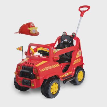 Imagem de Carrinho Infantil De Passeio Diipi Bombeiro Com Pedal Calesita