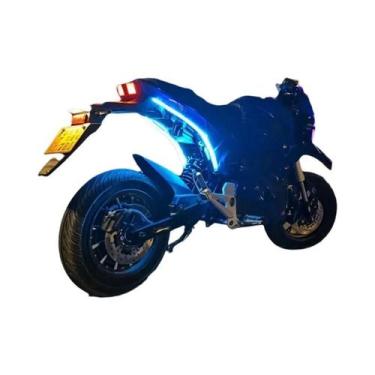 Imagem de Luzes de Sinalização LED para Motocicleta - 2 Peças com DRL Fluindo, 6