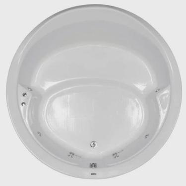 Imagem de Banheira Hidromassagem Astra Firenze Super Luxo 140cmx140mx45cm - 06 Jatos Branco Gel-Coat P1 Sem