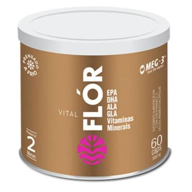 Imagem de Vital Flór Óleo Peixe Linhaça Borragem Vitamina D 60 Caps - Vital Âtma