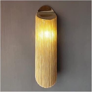 Imagem de HOSETEON Luminária de parede ng, borla criativa, arandela de parede LED moderna, parede de metal exclusiva, luminárias dectivas de arte interna r sala de quarto de meninas g quarto hotel corredor