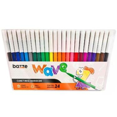 Imagem de Canetinha Hidrocor Wave com 24 Unidades - Bazze - Tris