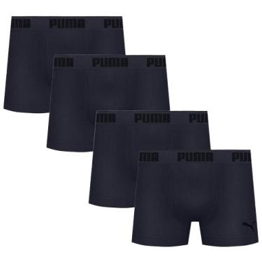 Imagem de 4 Cuecas Boxer Box Sem Costura Masculina Adulta Microfibra - Selene, G