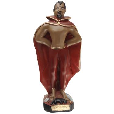 Imagem de Imagem Exú Gato Preto 20cm Gesso Escultura Umbanda