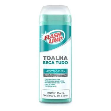 Imagem de Kit 2 Toalha Seca Tudo 63cm X 41cm Flash Limp - FlashLimp