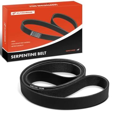 Imagem de A-Premium Correia de transmissão serpentina do motor compatível com Freightliner FL50 2002, MT45 MT55 2007, XC 2002-2005, trilho elevado moldado XC 2005 e Volvo ACL, VN, VNL, VNM, WX e branco/GMC WX,