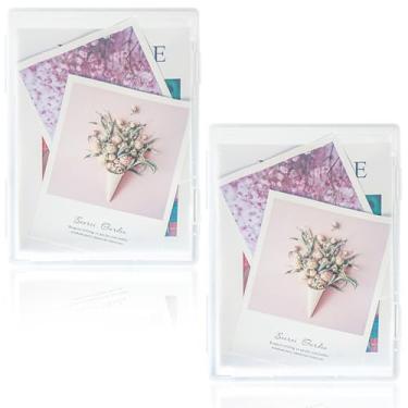 Imagem de YCQDDA Caixa de armazenamento portátil transparente para documentos e revistas – Estojo organizador tamanho A4 para livros, quadrinhos, jornais, certidões de nascimento, suporte de arquivo de