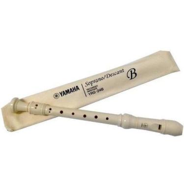 Imagem de Flauta Doce Barroca Soprano Em Abs C/ Estojo  Yamaha Yrs24b