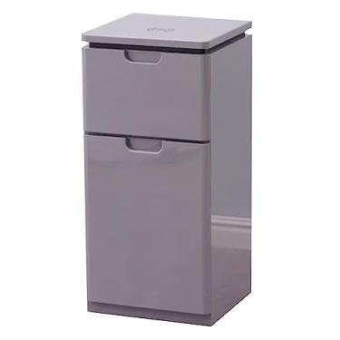 Imagem de AKALNNB Carrinho de carrinho de salão de madeira, armário de armazenamento de salão de beleza, carrinho de salão para cabeleireiro, estação de armário de salão para barbearia, spa de beleza (cor