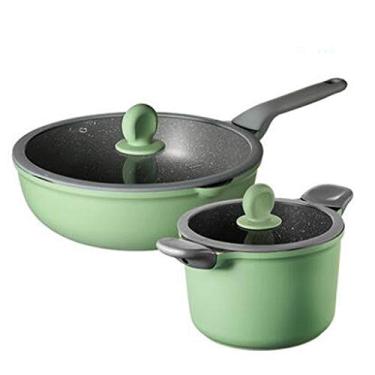 Imagem de Conjunto de utensílios de cozinha, panela de sopa, frigideira, utensílio de cozinha, antiaderente, panela de indução, panela de leite, panela de macarrão, wok, panela quente, caçarola