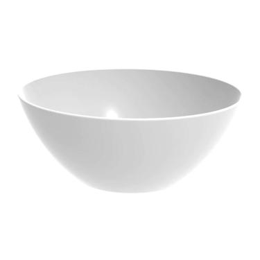 Imagem de Tigela Pequena Branca Crippa Travessa Redonda 2,3L Servir Salada Sobremesa