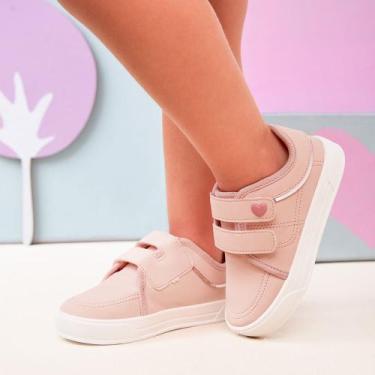Imagem de Tenis Infantil Casual Meninos E Meninas - Pimpolho, Rosa, Branco, 17
