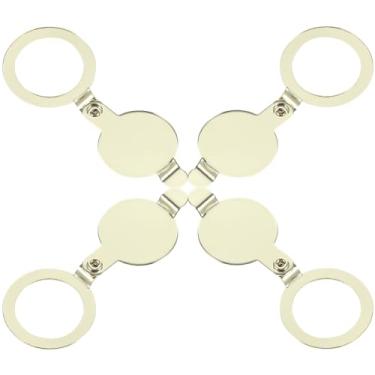 Imagem de DIYEAH Tampa De Cobre Para Olho Mágico 4 Peças Protetor De Porta Proteção De Privacidade Para Segurança Residencial Com Ferramentas De Instalação Autoadesivas