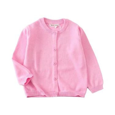 Imagem de Cardigan de Algodão Vermelho Infantil - Estilo Coreano para Meninos e 