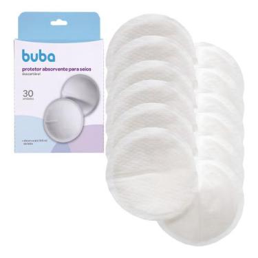 Imagem de Protetor Absorvente Para Seios 30 Unidades Descartável Buba