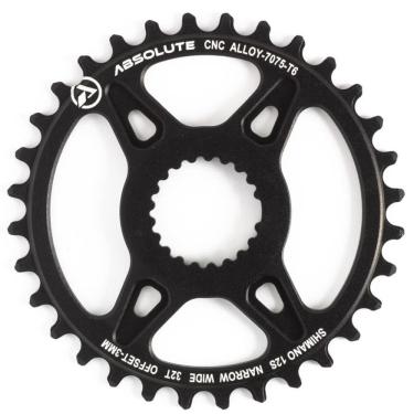 Imagem de Engrenagem Shimano Coroa Absolute Prime Direct Offset 3MM Preta