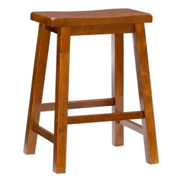 Imagem de Powell Furniture Banqueta de balcão, 60,96 cm, marrom mel