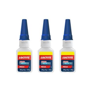 Imagem de Kit com 3 Colas instantânea Loctite Super Bonder Mega 22g