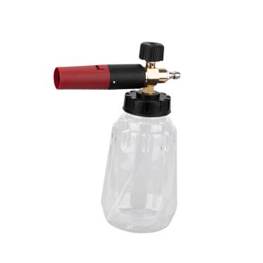 Imagem de IEUDNS Garrafa de lança de espuma de 1/4 de polegada, conexão rápida, pulverizador de pressão profissional compacto e de grande capacidade para plantador de, Transparente 1.5l