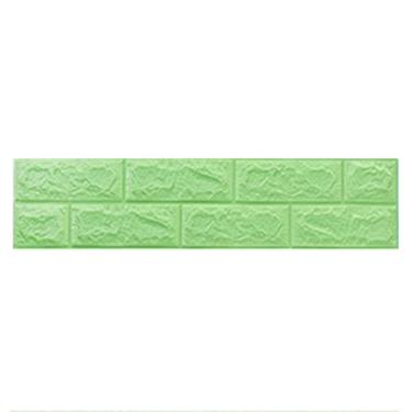 Imagem de Borda de papel de parede, acabamento de parede, fita decorativa de borda 3D, adesivo autoadesivo para fundo de parede, rodapé, bege, 22 cm x 70 cm (cor: bege, tamanho: 15 cm * 70 cm) (cor: amarelo