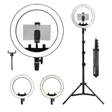 Imagem de Luz Ring Light 10 Pol Led 3500/5500k Tripé Suporte Celular