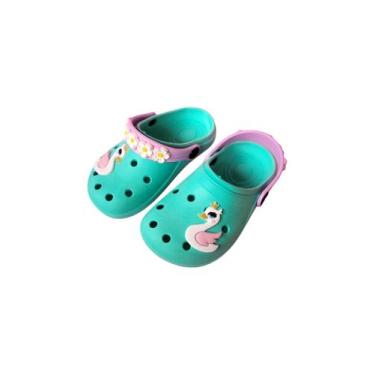 Imagem de Babuche Cisne Infantil Menina Leve Flor Confortável Uso Diário - Marin