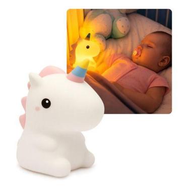 Imagem de Luminária Unicórnio Led Noturna Infantil C/toque Recarregáve - sem mar